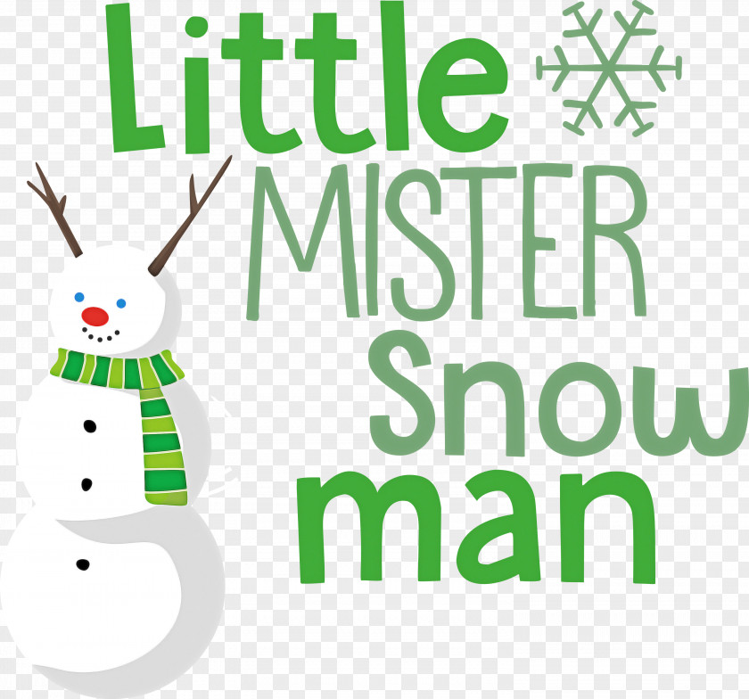 Little Mister Snow Man PNG