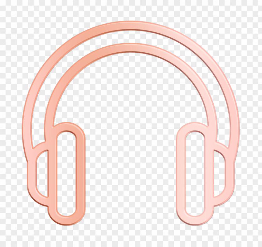 Music And Multimedia Linear Icon Headphones Audio PNG