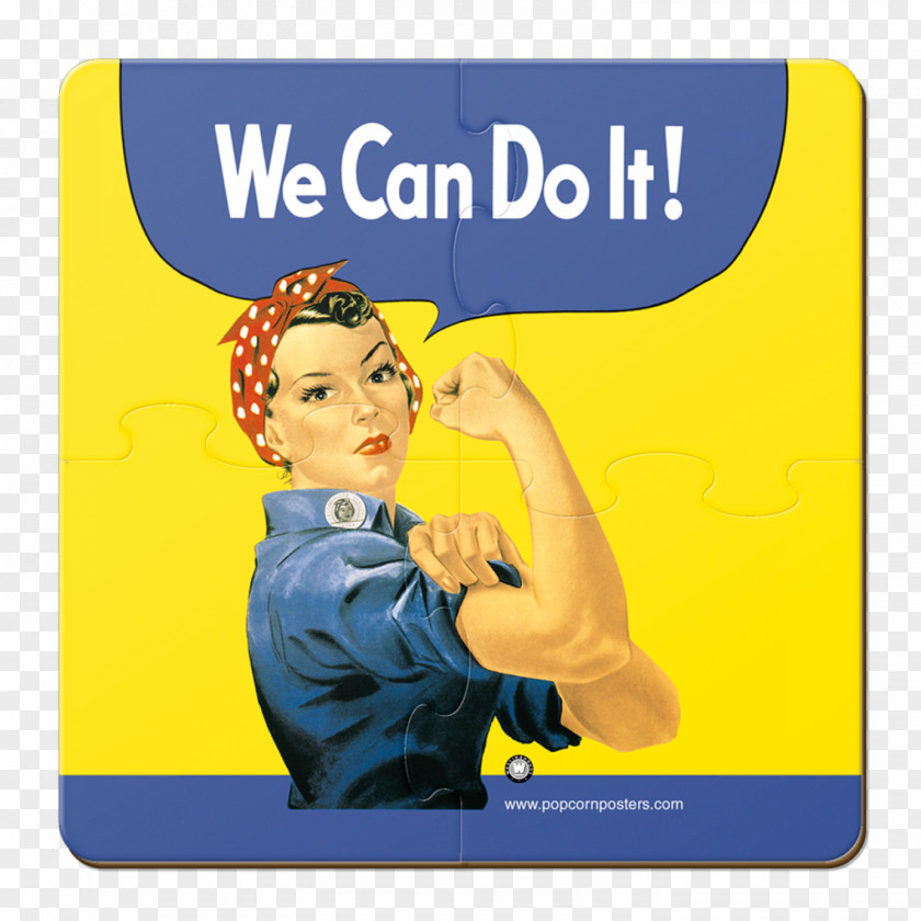 Rosie The Riveter We Can Do It! Second World War Paper Printing PNG