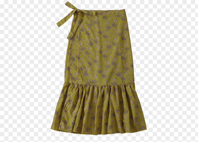 Yellow Flower Watercolor T-shirt Skirt Wrap Dress Top PNG