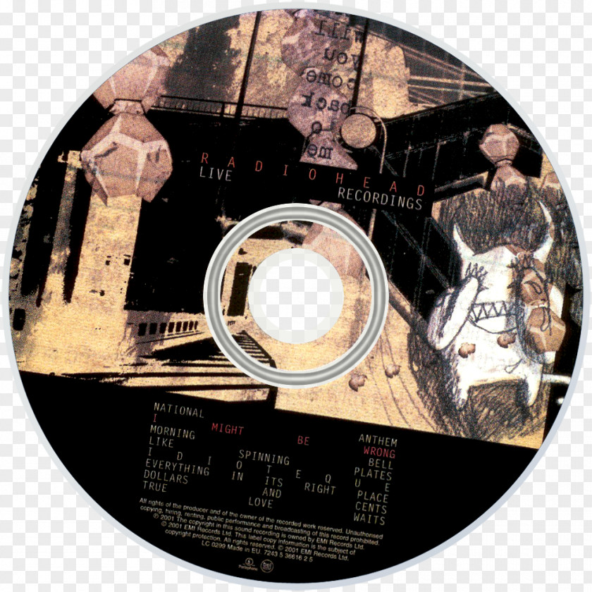 Radiohead I Might Be Wrong: Live Recordings OK Computer Album PNG