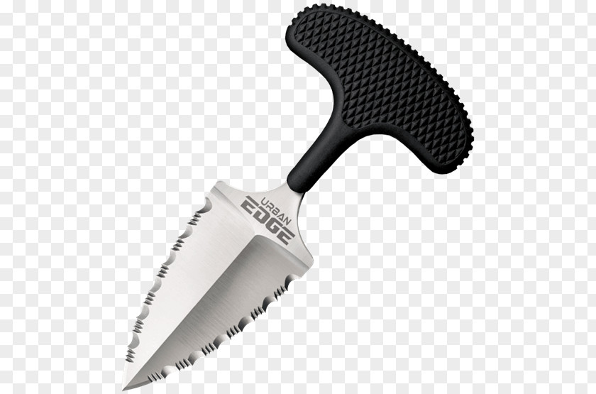 Serrated Blade Knife Push Dagger Cold Steel PNG