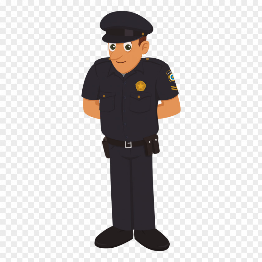Vector Police Characters Officer Cartoon Traffic PNG