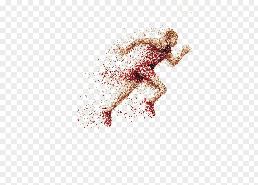 The Running Man Trail Marathon Illustration PNG