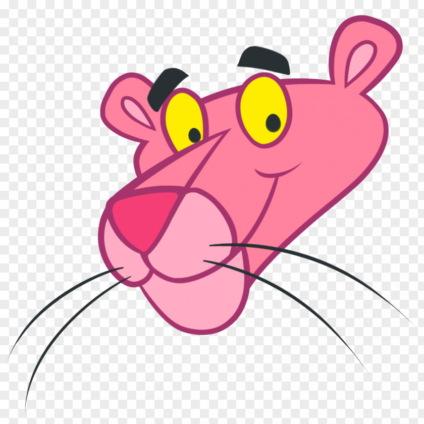 Panther The Pink Black Cartoon PNG