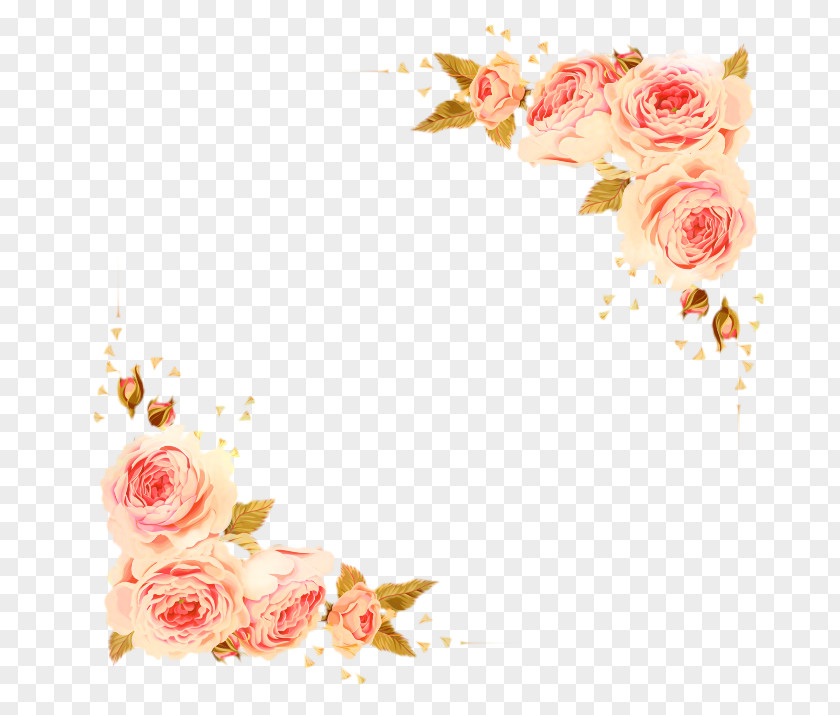 Peach Floristry Watercolor Pink Flowers PNG