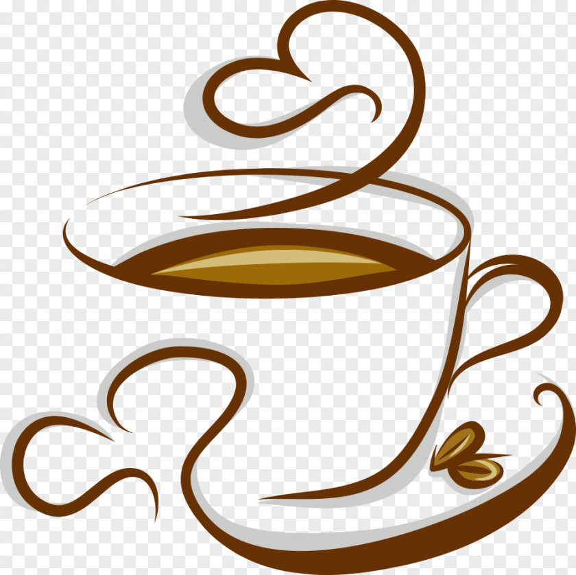 Vector Cup Of Coffee Cappuccino Espresso Tea Cafe PNG