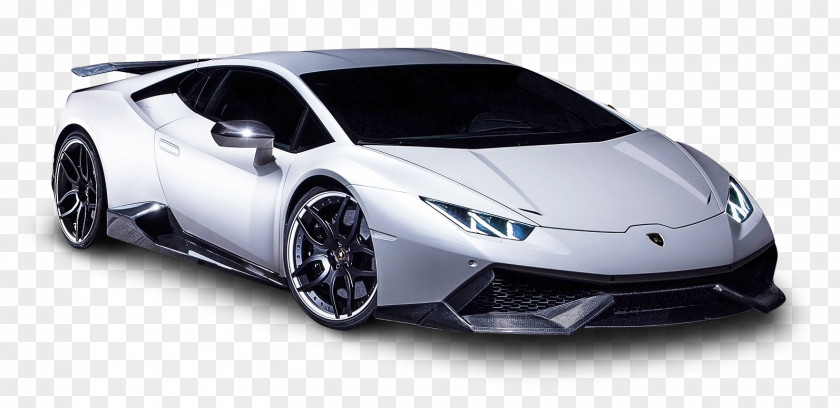 White Lamborghini Huracan Car 2015 2017 Aventador Coupe PNG