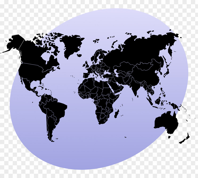 World Map Globe Continent PNG