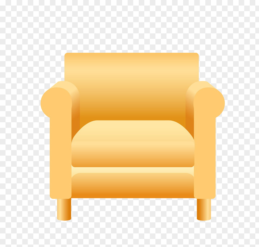 Cartoon Graphics Yellow Sofa Couch Table PNG