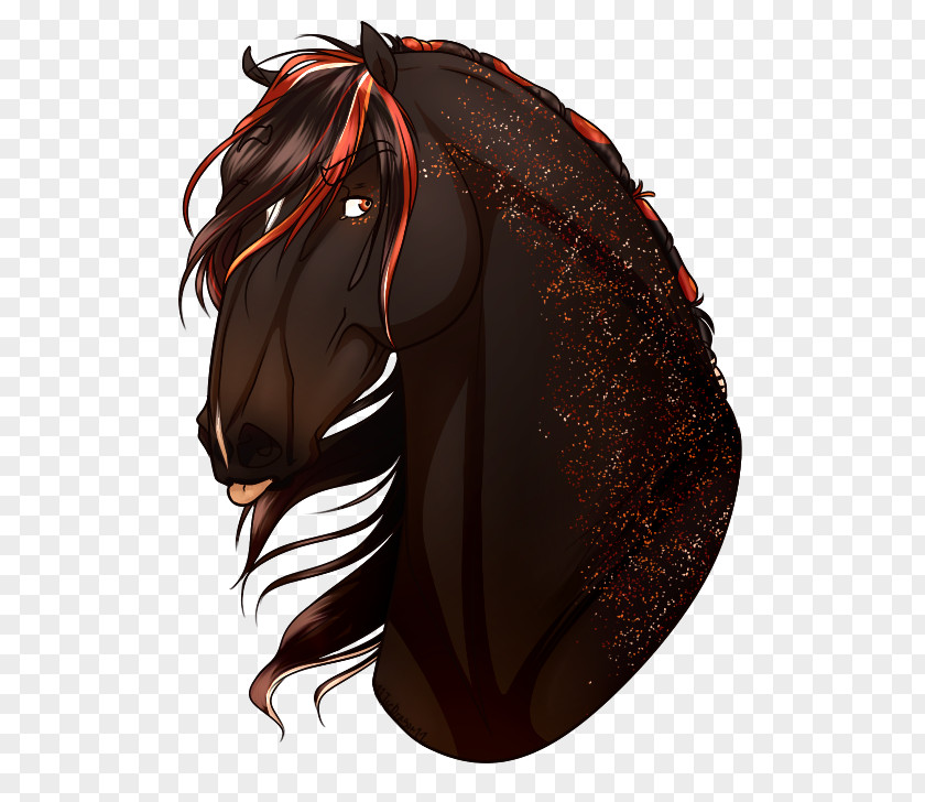 Mustang Rein Bridle Chocolate Illustration PNG