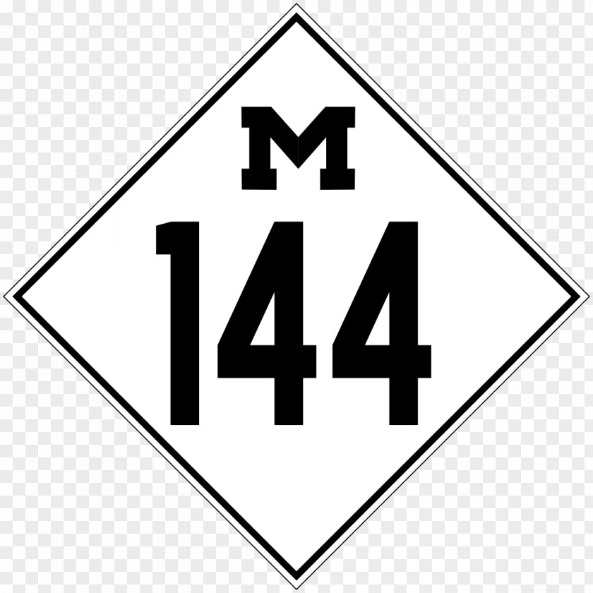 Road Michigan State Trunkline Highway System M-105 Traffic Sign PNG