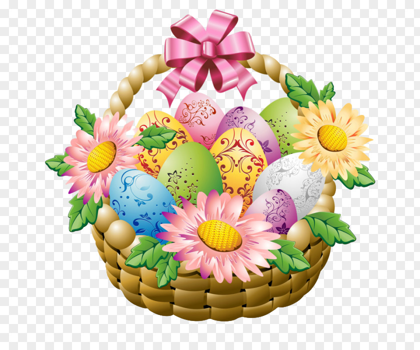 Spring Forward Easter Bunny Basket Clip Art PNG