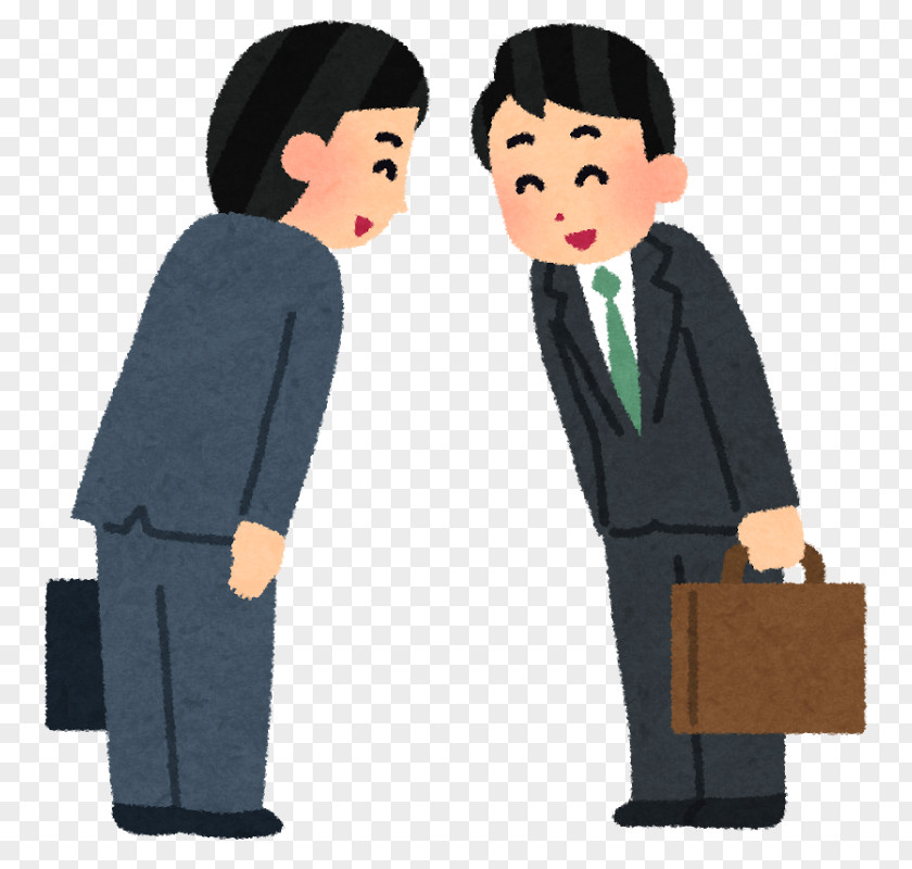 Asian Businessman Greeting Etiquette ビジネスマナー オアシス運動 Bowing PNG