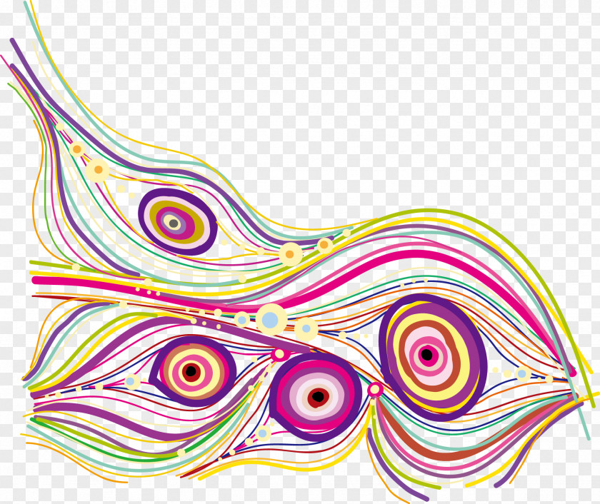 Colorful Curve Graphic Design Line Euclidean Vector PNG
