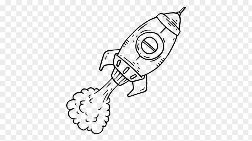 Rocket Drawing Spacecraft Cohete Espacial PNG