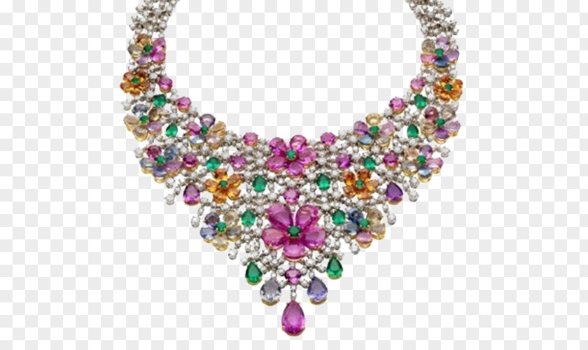 Color Necklace Earring Jewellery Bulgari PNG