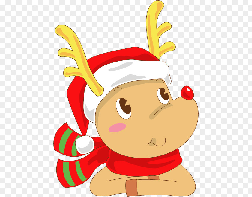Creative Christmas Deer Computer File PNG