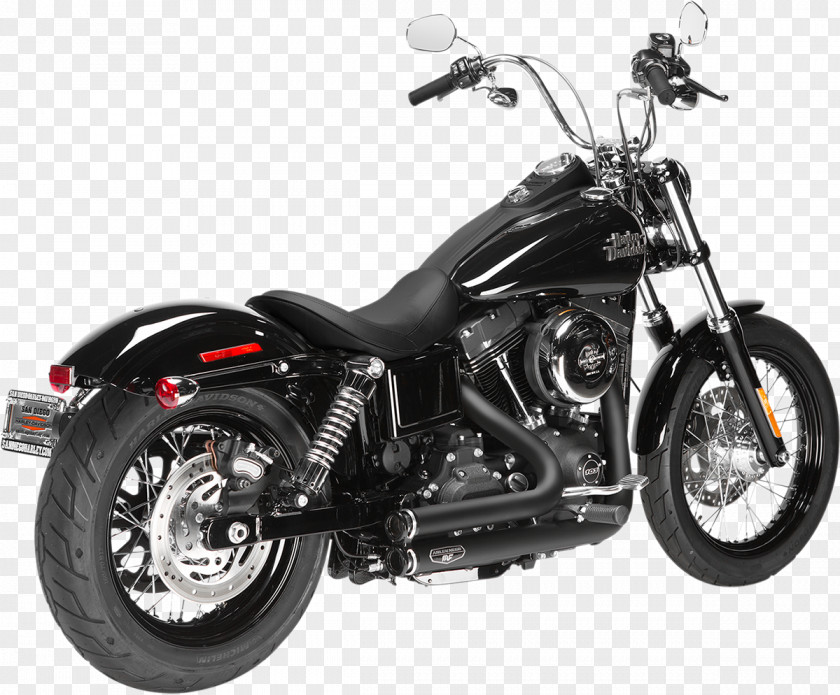 Motorcycle Exhaust System Harley-Davidson Super Glide Aftermarket Parts PNG