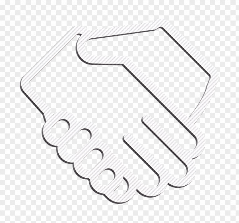 Polite Icon Shake Hands Basic Hand Gestures Lineal PNG