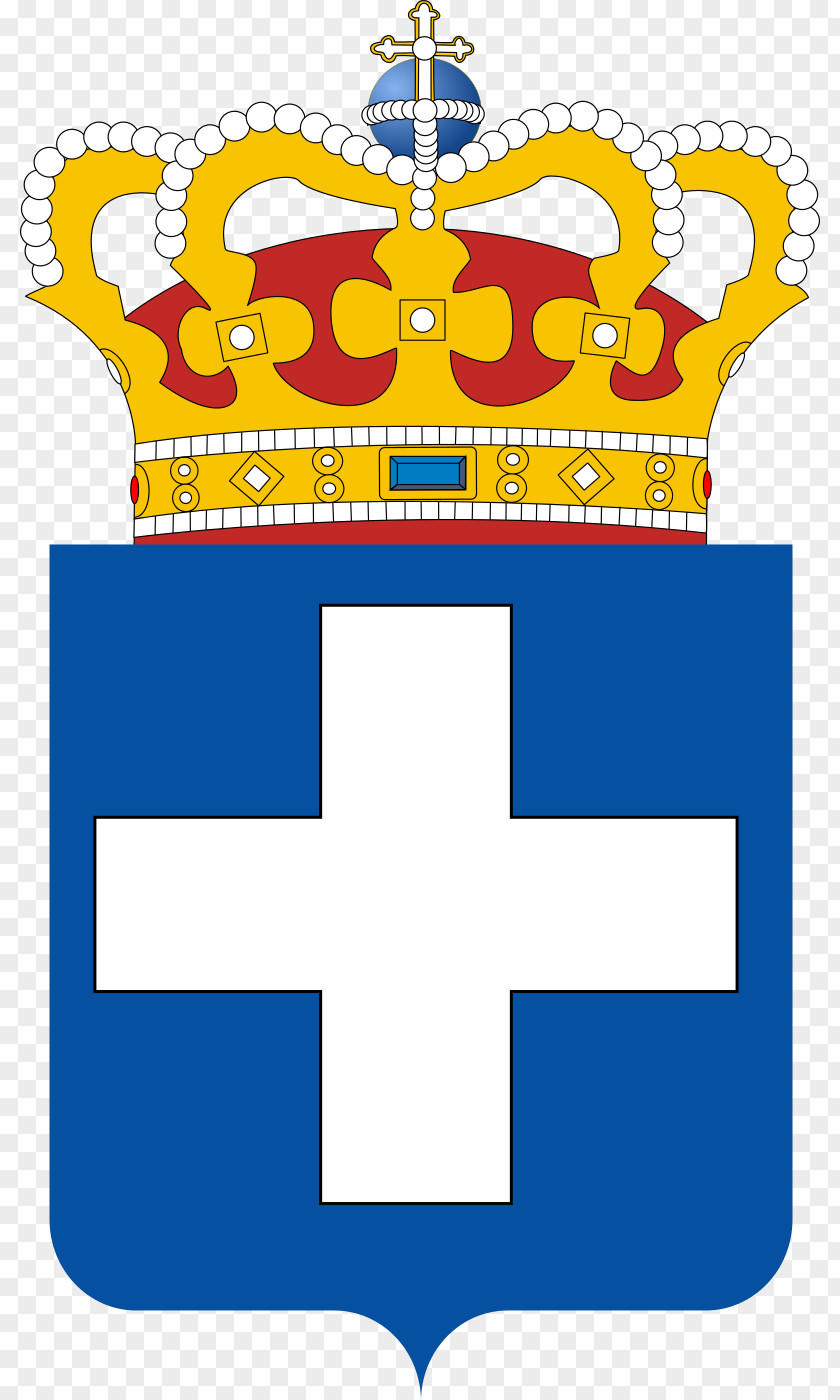 Royal Kingdom Of Greece Coat Arms Flag PNG