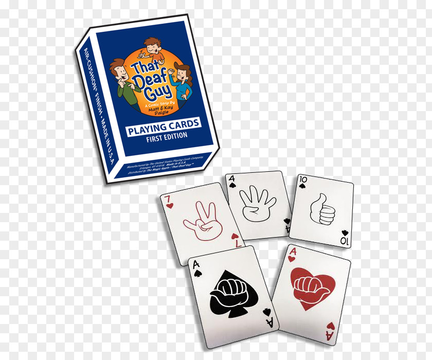 Supermarket Cards Card Game Playing American Sign Language Deaf Culture PNG