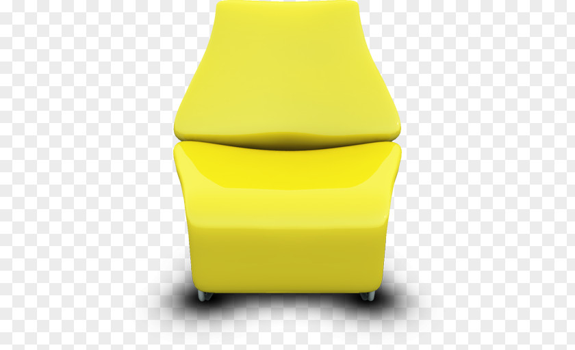 Yellow Seat Angle Car Cover PNG