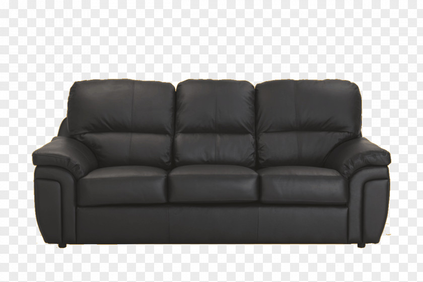 Black Sofa Loveseat Divan Couch Bed Furniture PNG