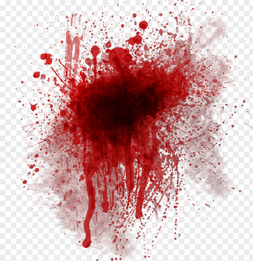 Bright Red Blood Bloodstain Pattern Analysis Clip Art PNG