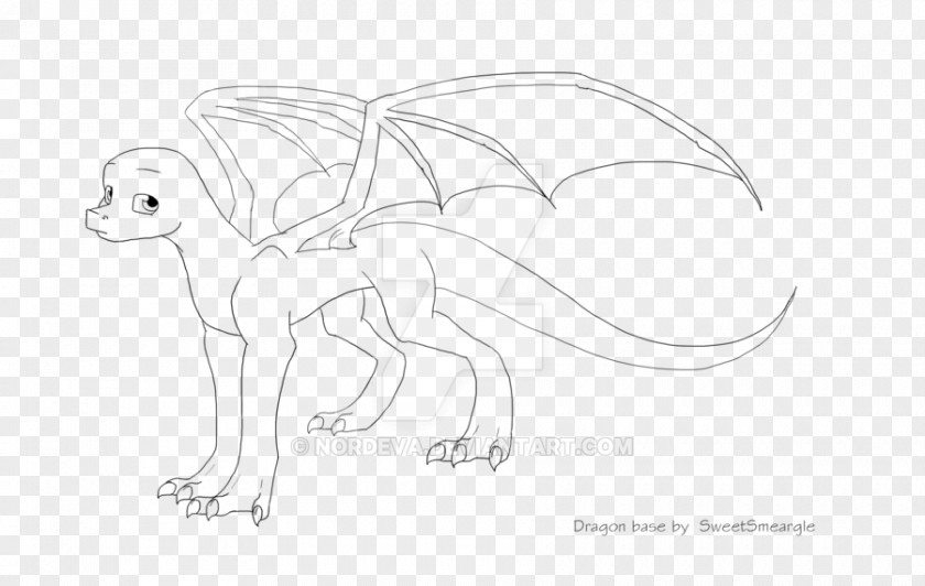 Carnivora Line Art Character Cartoon Sketch PNG