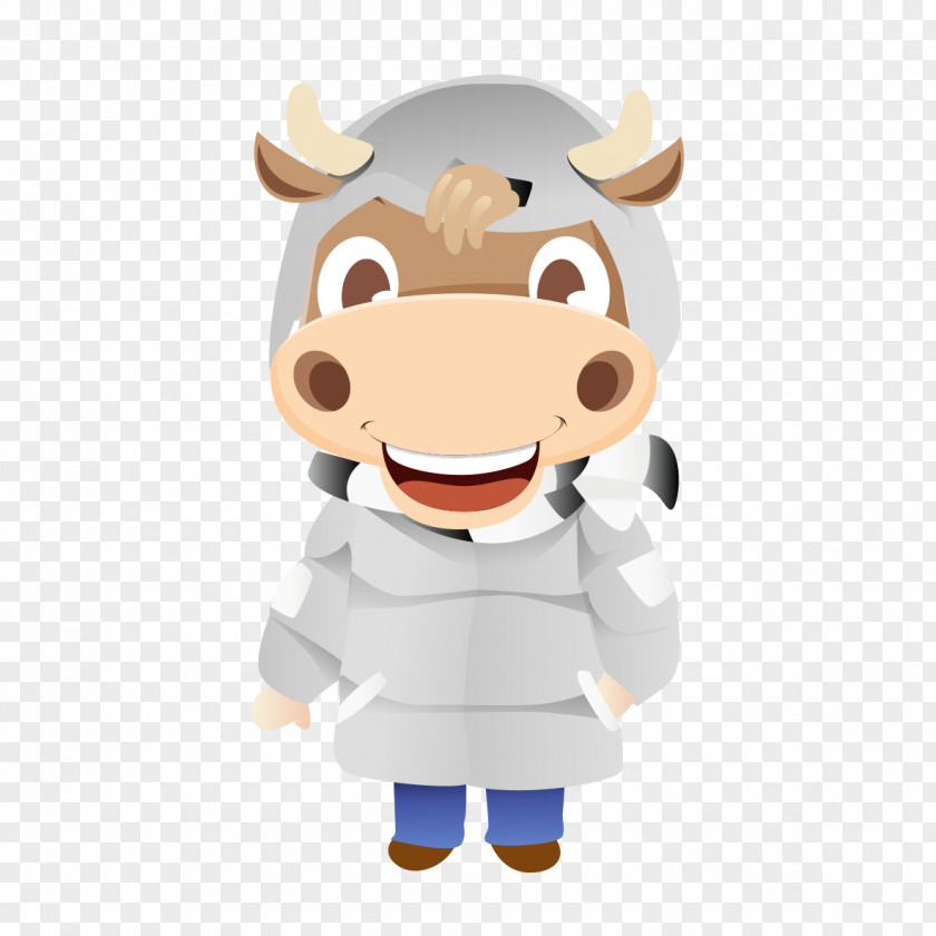 Cartoon Bull Cattle Ox PNG