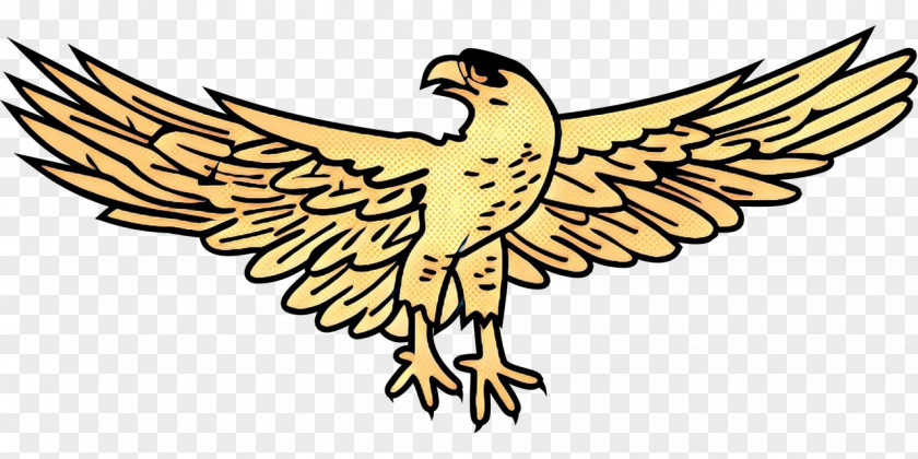 Emblem Falconiformes Retro Background PNG