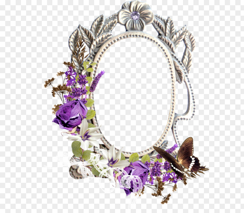 Purple Frame Free Buckle Material English Lavender Clip Art PNG