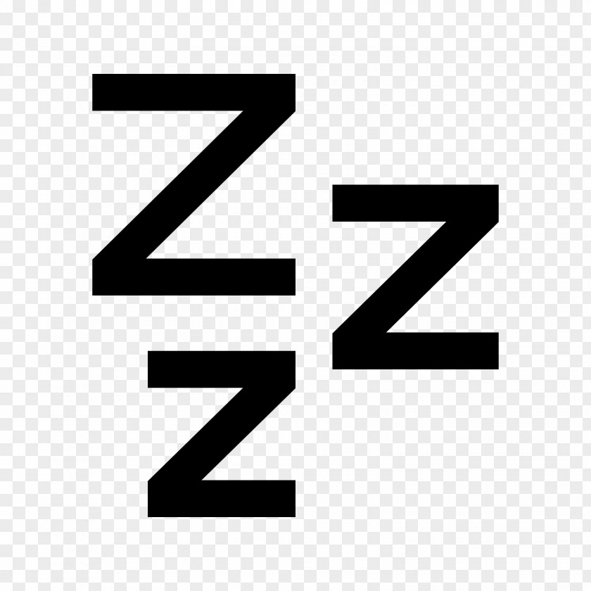 Snoring Sleep Font PNG