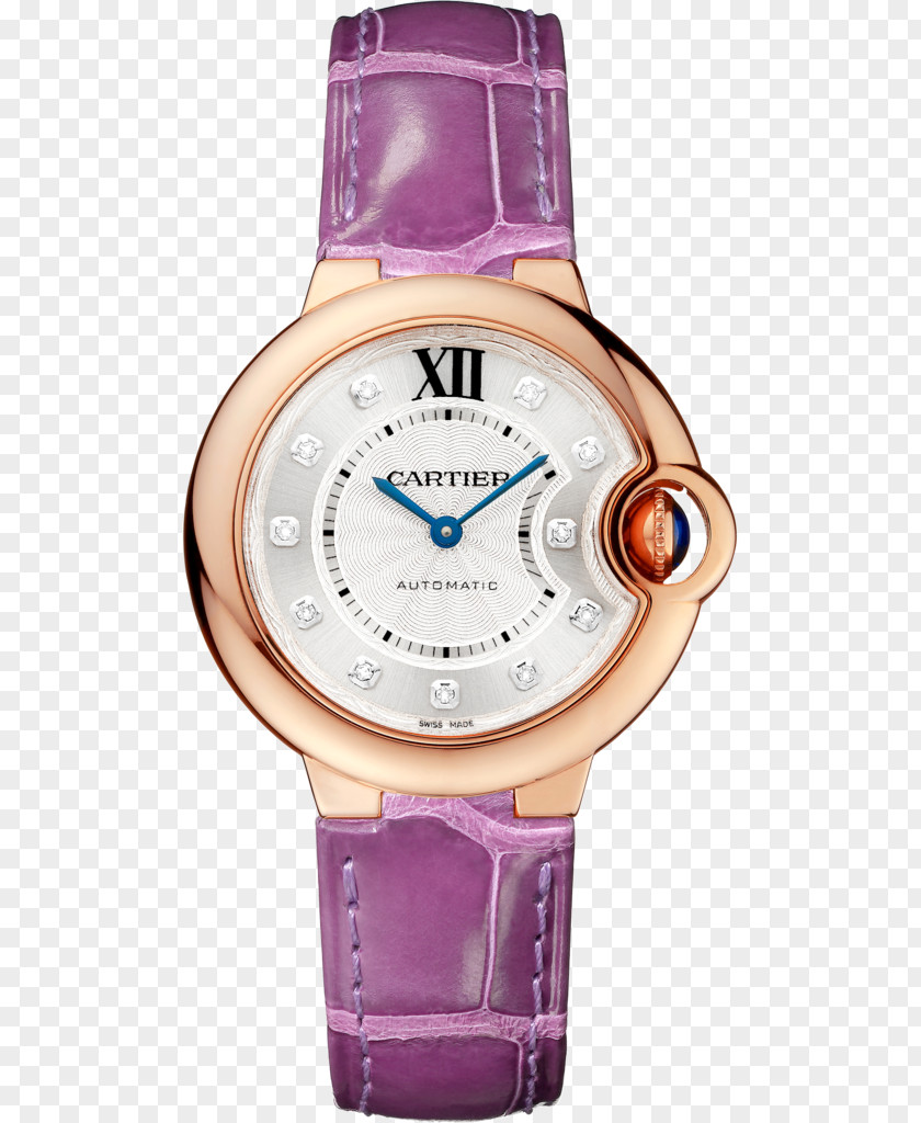 Watch Cartier Ballon Bleu Jewellery Strap PNG