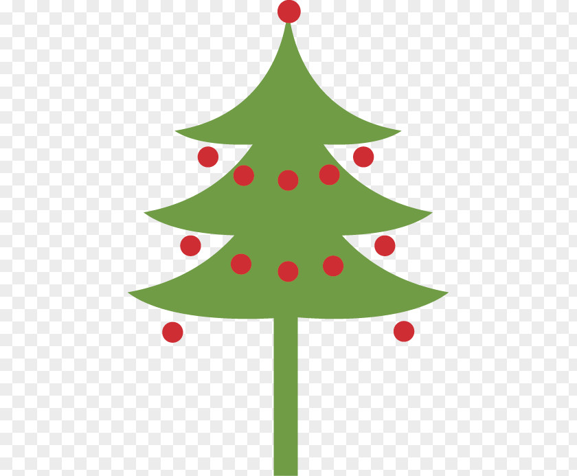 Cartoon Christmas Tree Material Ornament Illustration PNG