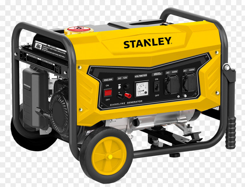 Electric Generator Stanley Black & Decker Hand Tools Engine-generator PNG