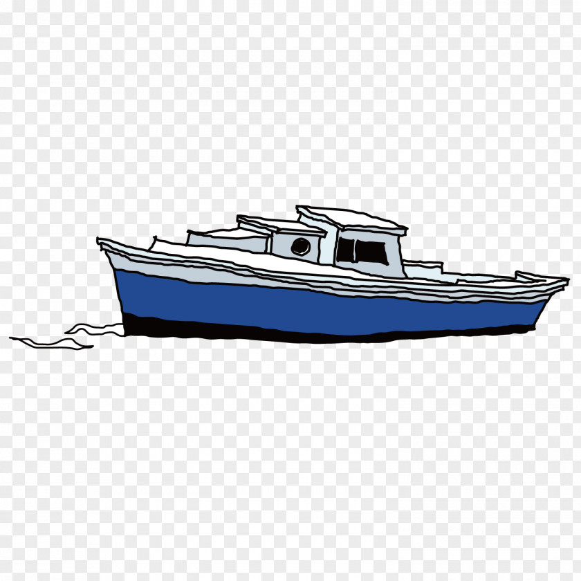 Hand-painted Ship Passenger Computer File PNG