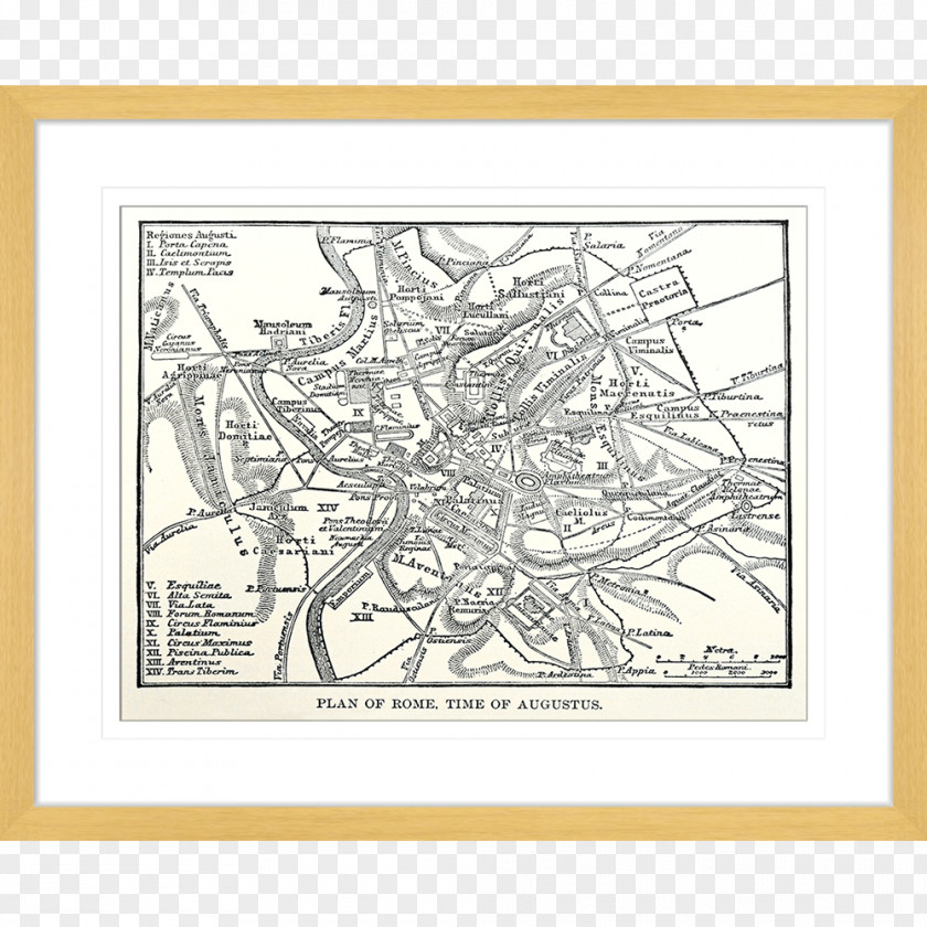 Map Ancient Rome City Cartography PNG