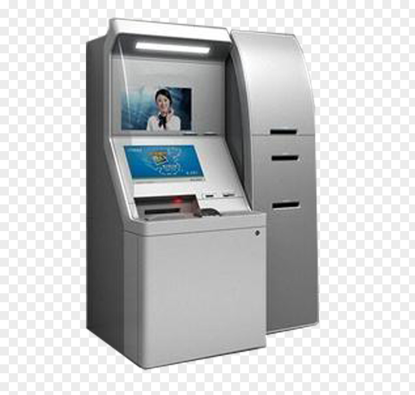 Simulation Cartoon ATM Machine Automated Teller Bank Cashier Credit Card GRG Banking PNG
