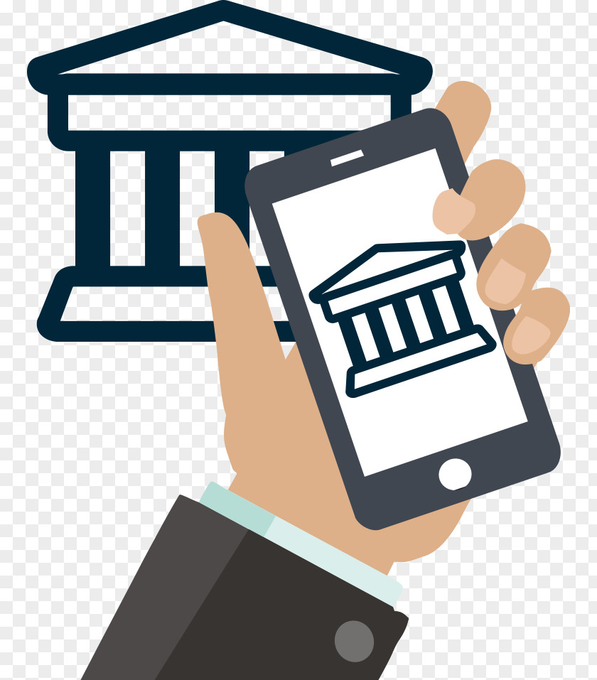Bank Mobile Banking Online Telephone Clip Art PNG