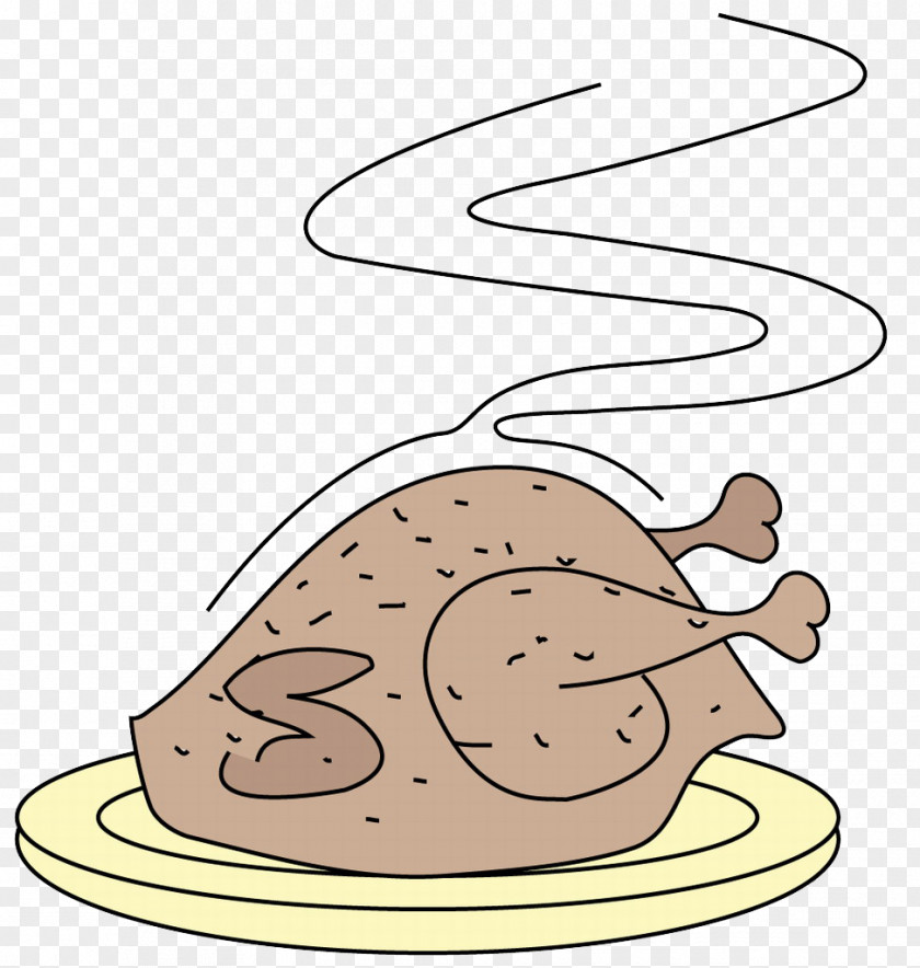 Cartoon Chicken Taste Ham Barbecue Food PNG