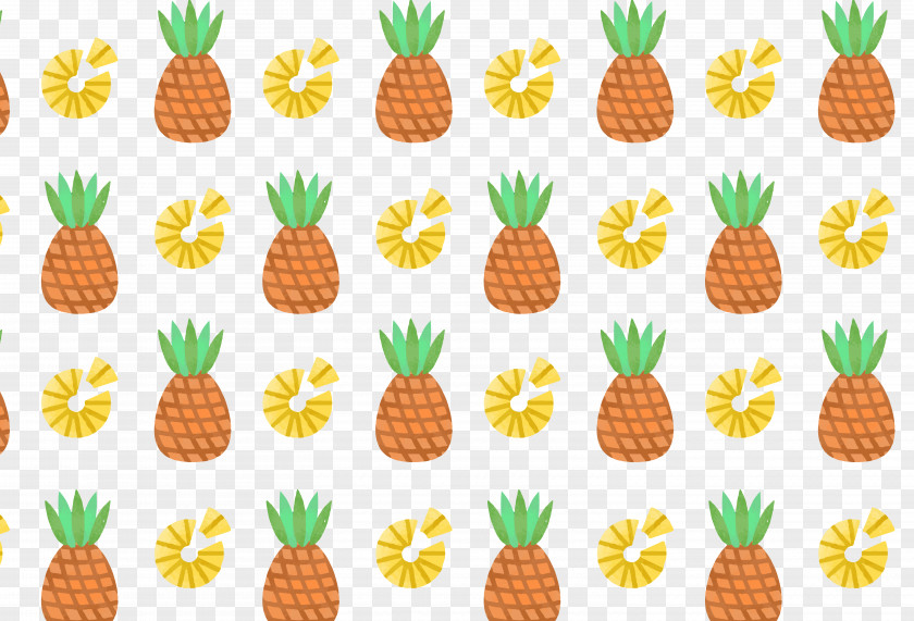 Cartoon Pineapple Background Map PNG