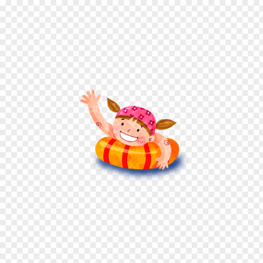 Cartoon Summer Swimming Icon PNG