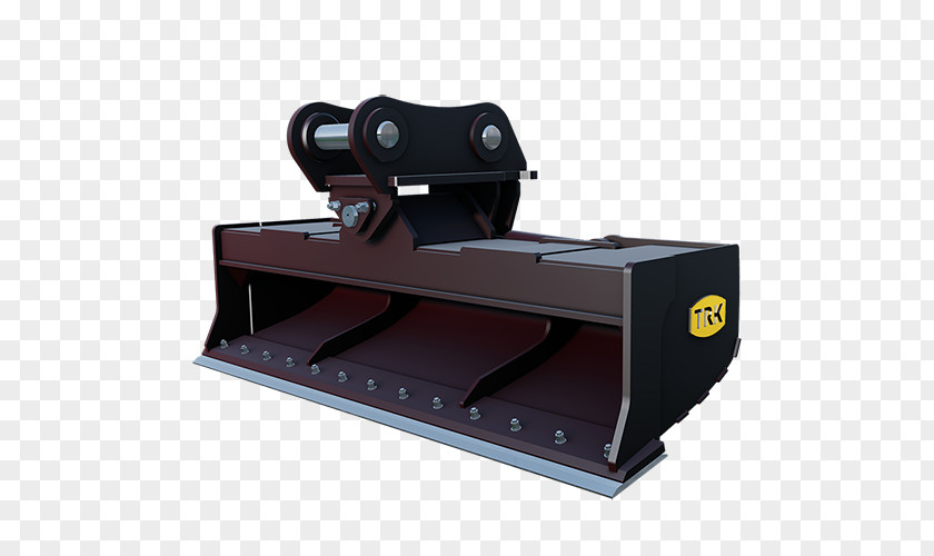 Low Profile Bucket Of Light Excavator Tiltrotator Machine PNG