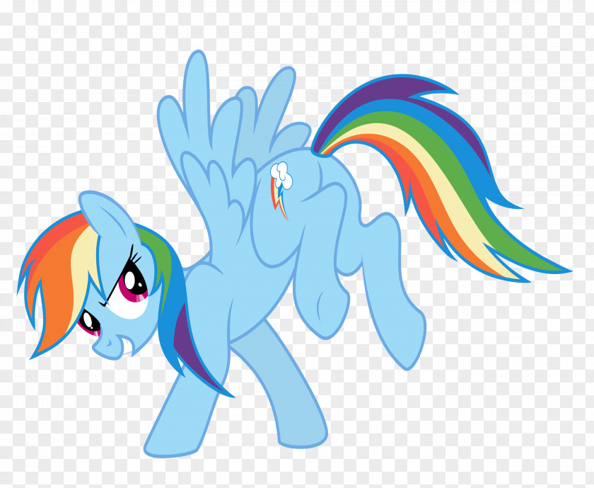 Rainbow Pony Dash PNG