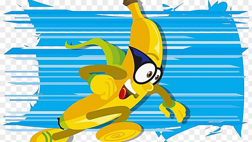 Running Banana Cartoon U0e01u0e32u0e23u0e4cu0e15u0e39u0e19u0e0du0e35u0e48u0e1bu0e38u0e48u0e19 Vegetable PNG