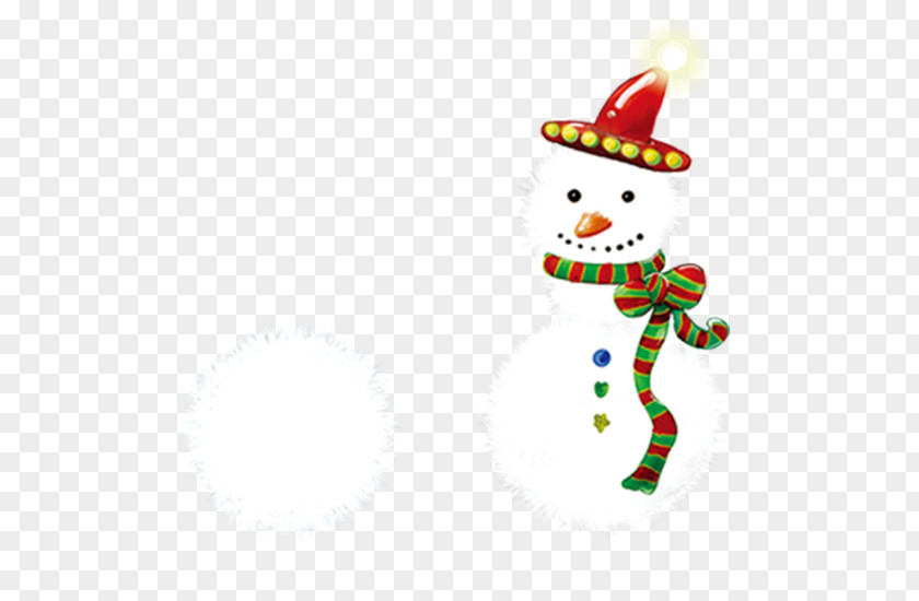 Snowman And Snowball Santa Claus Christmas Ornament Tree Illustration PNG