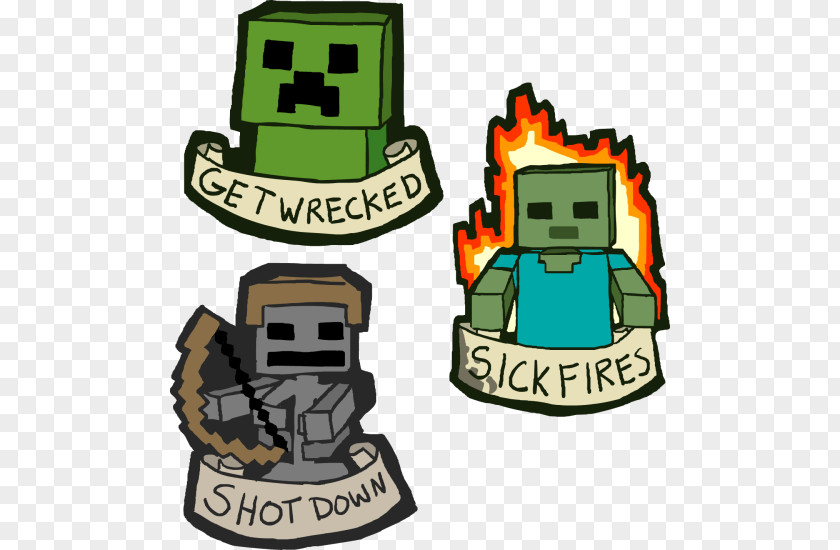 Word Minecraft Minecraft: Story Mode Sticker Clip Art PNG
