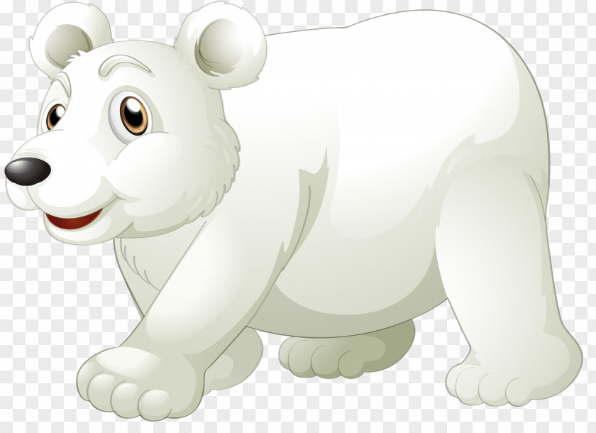 Cartoon Polar Bear PNG